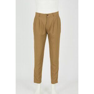 Basile Italian Pants Made Italy Brown Trousers sz 52 Large Men's Chic Milanese